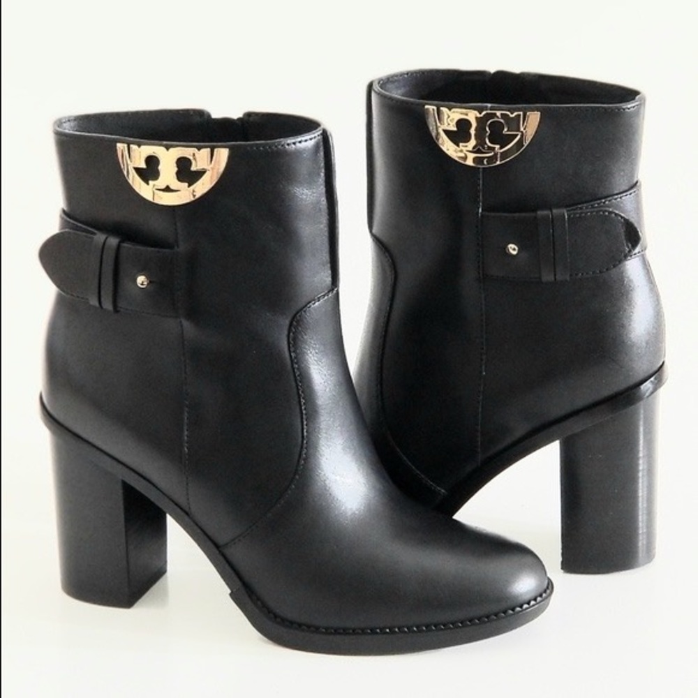 TORY BURCH Sidney 85mm Black Heeled Bootie